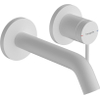 Hansgrohe Tecturis Robinet lavabo encastré - mitigeur - rond - mono-commande - bec 16.5 cm - blanc mat SW918741