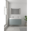 Bruynzeel Box badmeubelset 120x45cm 2 kraangaten 2 wasbakken 2 lades met spiegel met softclose composite fjord groen SW384038 Bruynzeel Box badmeubelset 120x45cm 2 kraangaten 2 wasbakken 2 lades met spiegel met softclose composite fjord groen SW384038