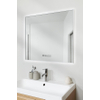 Eurom Sani 400 Mirror miroir – 80 x 70 cm – LED indirecte tout autour – chauffage infrarouge 400 W – Blanc mat SW1225233