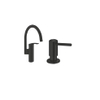 Grohe Eurosmart Keukenkraanset - 18.3cm - hoge uitloop - zeepdispenser - matte black (mat zwart) SW1204360