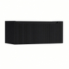 H&R Badmeubelen Juice Wastafelonderkast - 100x45x40cm - rechterhoek afgerond - 3D-front - 1 lade - geïntegreerde greep - zwart mat SW1259683