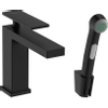Hansgrohe Tecturis Robinet de lavabo - douchette bidet - flexible de douche 160cm - bec 14.4cm - noir mat SW918393
