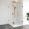 Saniclass Create Douchecabine 100x200x100cm profielloos met antikalk en 8mm veiligheidsglas Goud geborsteld SW638600 Saniclass Create Douchecabine 100x200x100cm profielloos met antikalk en 8mm veiligheidsglas Goud geborsteld SW638600