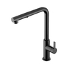 Hotbath Ace Keukenmengkraan - opbouw - draaibare uitloop - handdouche - Duo-spray - PVD - gepolijst zwart SW1119095