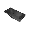 Xenz Tanga ligbad 180x90x48cm met poten zonder afvoer Acryl Ebony mat (mat zwart/antraciet) SW103399 Xenz Tanga ligbad 180x90x48cm met poten zonder afvoer Acryl Ebony mat (mat zwart/antraciet) SW103399