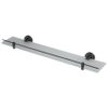 Haceka Kosmos Étagère - 60x12cm - verre - graphite gunmetal SW654117