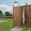 Saniclass Outdoor Deluxe Colonne de douche de jardin avec douchette et douche de tête inox brossé SW278130 Saniclass Outdoor Deluxe Colonne de douche de jardin avec douchette et douche de tête inox brossé SW278130