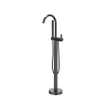 IVY Pact Mitigeur de bain autoportant - bec pivotant - 150cm - Flexible de douche - Douchette barre - Chrome noir PVD SW1031194