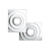 Grohe Surf Bedieningsplaat - enkelspoeling - verticaal/horizontaal - chroom 0729136