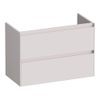 BRAUER Inspire meuble sous-lavabo peu profond 80 2 tiroirs softclose - sans poignées - 1 découpe pour siphon - sable mat SW1200784