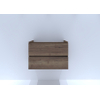 H&R Badmeubelen Infinity Wastafelonderkast - 80x44.8x55cm - 2 lades - greeploos - tabacco SW462151