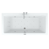 Riho Easypool 3.1 Lusso baignoire balnéo droite 180x80cm hydro 6+4+2 aéro 11 colour haut-parleur touch commande incluse pieds et bonde blanc SW699387