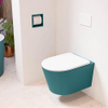 Mondiaz LAVIE hangtoilet – spoelrandloos – 36 x 53 cm – met softclose zitting – Smag (groen), zitting Talc (wit) SW1208762