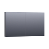 Saniclass Dual spiegelkast 120x70x15cm verlichting geintegreerd rechthoek 2 draaideuren Hoogglans Grijs MDF SW371786 Saniclass Dual spiegelkast 120x70x15cm verlichting geintegreerd rechthoek 2 draaideuren Hoogglans Grijs MDF SW371786