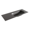 Mondiaz BIG small Darkgrey solid surface inbouw wastafel 120cm rechts SW429673 Mondiaz BIG small Darkgrey solid surface inbouw wastafel 120cm rechts SW429673
