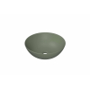 INK Otello Large waskom - 40x40x14cm Opbouw rond porselein - mat retrogroen SW955792