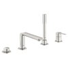 Grohe Lineare New afbouwdeel voor 4-gats badrandcombinatie m. baduitloop met handdouche en doucheslang 200cm supersteel SW97559 Grohe Lineare New afbouwdeel voor 4-gats badrandcombinatie m. baduitloop met handdouche en doucheslang 200cm supersteel SW97559