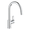 Grohe Start Loop Keukenkraan - 1-gats - hoge draaibare uittrekbare uitloop- voorsprong 21.5cm - open greep - chroom SW924749