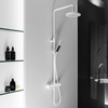 Hotbath Cobber Thermostatische regendoucheset - met 20cm ronde hoofddouche ronde handdouche - mat wit SW440449