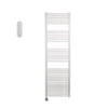 Sanicare HVS Elektrische Radiator - 172x60cm - 1127W - met afstandsbediening - thermostaat - chroom - linksonder - wit SW1210835