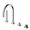 Hotbath Buddy robinet bain sur gorge à 4 trous B073 chrome SW11289 Hotbath Buddy robinet bain sur gorge à 4 trous B073 chrome SW11289