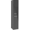 Villeroy en boch Avento kast hoog 35x37x176cm 2x deur scharnier links crystal grey SW59840 Villeroy en boch Avento kast hoog 35x37x176cm 2x deur scharnier links crystal grey SW59840