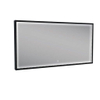 Wiesbaden Avi spiegel rechthoek met LED, dimbaar en spiegelverwarming 120 x 60 cm mat zwart SW373501