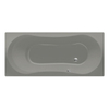 Xenz Dominica baignoire sans panneau 170x75cm avec pieds sans vidage Acrylique Ciment mat SW102893