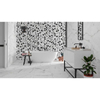 ÉCHANTILLON Ceralto Imperio Vein Carreau décoratif 32x100cm 9.7mm rectifié pâte blanche White SW912175