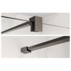 Fortifura Galeria stabilisation-bar - 200cm los with fixings - gun metal - PVD - geborsteld gunmetal (antraciet) SW927771