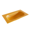 Mondiaz BIG small Ocher solid surface inbouw wastafel 80cm midden SW427673 Mondiaz BIG small Ocher solid surface inbouw wastafel 80cm midden SW427673