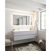 Mondiaz VICA ensemble de meuble de salle de bain - 150cm - meuble sous-vasque cale - 2 tiroirs - lavabo cloud gauche - 1 trou de robinet - miroir LED - version XL 60cm de haut SW1097843