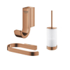 Grohe Selection Toiletaccessoires - closethouder - zonder klep - closetborstelset - handdoekhaak - brushed warm sunset (koper) SW1210920