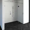 Saniclass Create douchedeur 190x200cm 2-delig profielloos met antikalk en 8mm veiligheidsglas chroom glans SW223809 Saniclass Create douchedeur 190x200cm 2-delig profielloos met antikalk en 8mm veiligheidsglas chroom glans SW223809