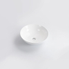 QeramiQ Dely Vasque - 40x40x13.5cm - ronde - céramique - blanc brillant SW1102401