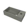 Arcqua Flair lave-mains - 36x18x9cm - marbre de synthèse - 1 trou de robinet - à droite - béton mat SW1474781
