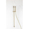 FugaFlow Eccelente Sobrado Ensemble de douche barre curseur avec douchette stick, flexible lisse et robinet de douche Laiton brossé PVD SW1124077