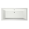 Xenz Society Baignoire duo - 190x90x53 - bonde centrale - acrylique - blanc mat SW103312