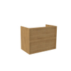 Saniclass Holz Frame Meuble sous-lavabo - 80x45x60cm - 2 tiroirs - chêne naturel SW1578576