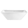 Best Design Borgh half vrijstaand bad 180x85x55cm solid surface mat wit SW438761 Best Design Borgh half vrijstaand bad 180x85x55cm solid surface mat wit SW438761
