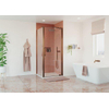 Crosswater Optix 10 Zijwand voor pivotdeur - 90cm - gecoat geborsteld brons SW927918