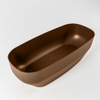Mondiaz Stone Baignoire îlot 180x75cm Couleur Rust mat Couleur intérieure Marron SW491545 Mondiaz Stone Baignoire îlot 180x75cm Couleur Rust mat Couleur intérieure Marron SW491545