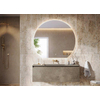 H&R Badmeubelen Moon 2.0 Spiegel - 80x70cm - LED - indirecte dotless verlichting- touch sensor - traploos dimbaar - kleurtemperatuur in te stellen - spiegelverwarming SW1111429