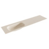 Mondiaz BIG small Linen solid surface inbouw wastafel 190cm links SW434399 Mondiaz BIG small Linen solid surface inbouw wastafel 190cm links SW434399