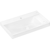 Hansgrohe Xelu Q wastafel - 80x48x8cm - planchet rechts - 2 kraangaten - wit SW1413548