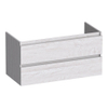BRAUER Joy meuble sous-lavabo - 100x46x50cm - 2 tiroirs à fermeture en douceur - sans poignées - 1 découpe pour siphon - Forest Seashell SW1201050