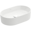 Villeroy & Boch Collaro opzetwastafel ovaal 56x36cm zonder overloop zonder kraangat wit SW336040 Villeroy & Boch Collaro opzetwastafel ovaal 56x36cm zonder overloop zonder kraangat wit SW336040
