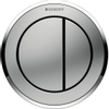 Geberit Type10 2 knops pneumatische inbouw drukker chroom mat chroom GA17481 Geberit Type10 2 knops pneumatische inbouw drukker chroom mat chroom GA17481