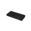 Ink Momento lavabo - 100x45x9cm - vasque à droite - sans trou de robinet - quartz noir SW798330