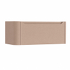 H&R Badmeubelen Juice Wastafelonderkast - 100x45x40cm - linkerhoek afgerond - 1 lade - geïntegreerde greep - peach SW1259798